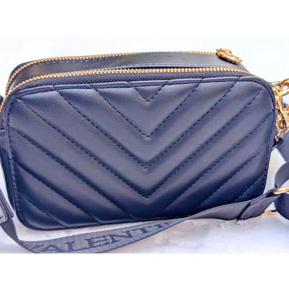 New Valentino Orlandi Quilted Leather Camera Bag | NWT | MSRP $260 - Picture 5 of 14